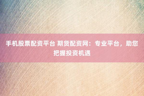 手机股票配资平台 期货配资网：专业平台，助您把握投资机遇