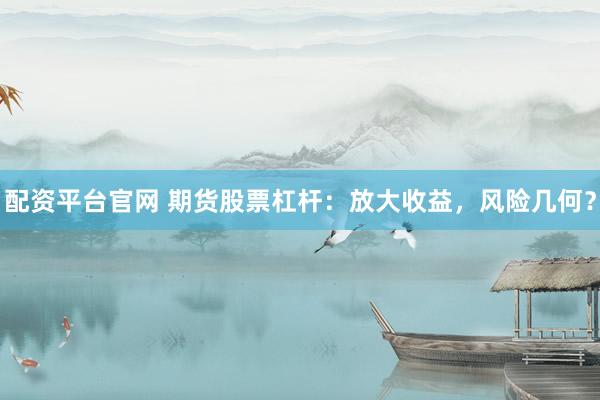 配资平台官网 期货股票杠杆：放大收益，风险几何？