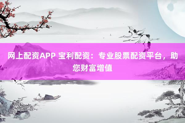 网上配资APP 宝利配资：专业股票配资平台，助您财富增值