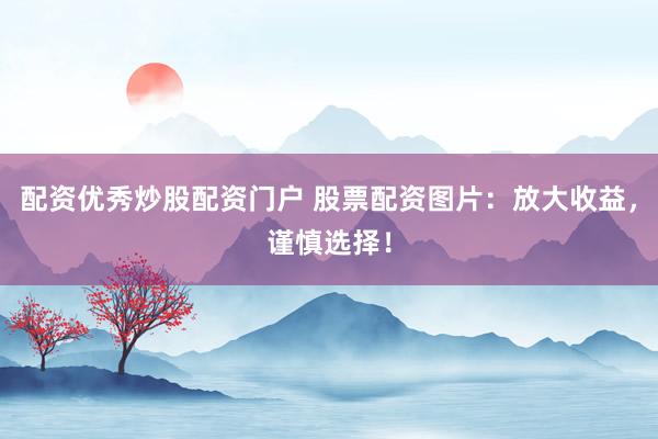 配资优秀炒股配资门户 股票配资图片：放大收益，谨慎选择！